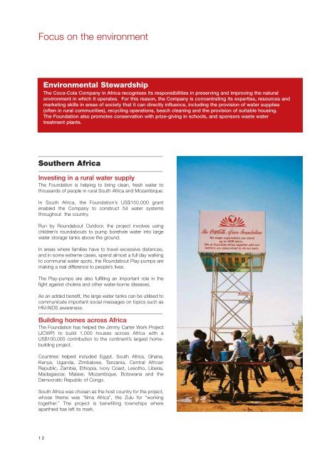 The Coca-Cola Africa Foundation