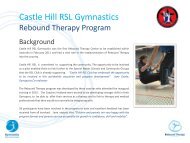 Castle Hill Rebound Therapy Case Study