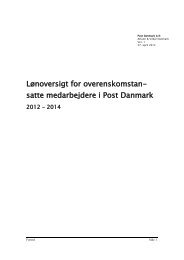 Post Danmark: Rapport Ver. 1.8 - 3F-Post