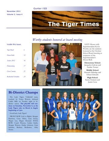 The Tiger Times - Gunter ISD