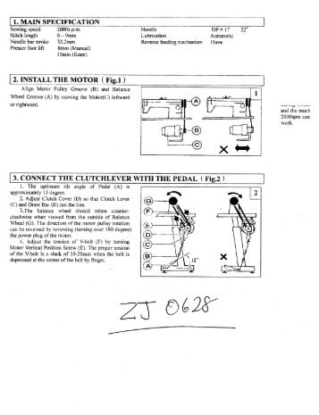 Parts book for Zoje ZJ-0628