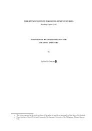 a review of welfare issues in the coconut industry - Philippine ...