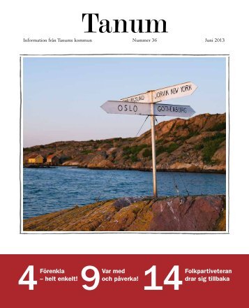 Nummer 36, juni 2013 - Tanums kommun