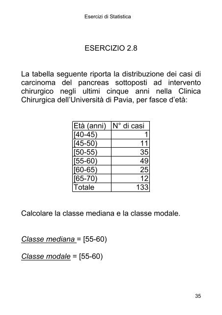 ESERCIZIO 1.1 I dati che seguono si riferiscono al periodo di ...