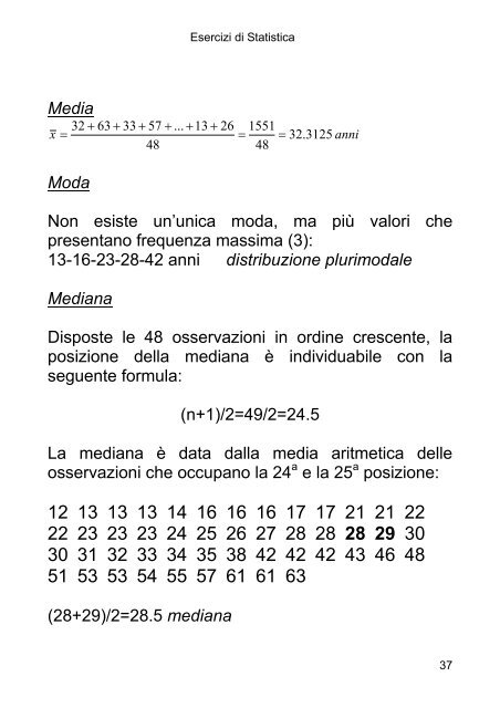 ESERCIZIO 1.1 I dati che seguono si riferiscono al periodo di ...