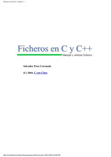 2 Tipos, funciones y clases usados frecuentemente con ficheros