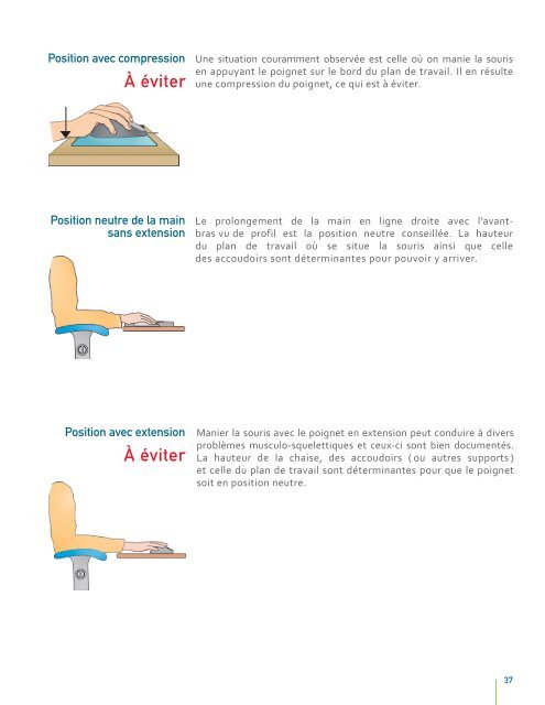 Ergonomie-Travail de bureau avec Ã©cran de visualisation - cgsst