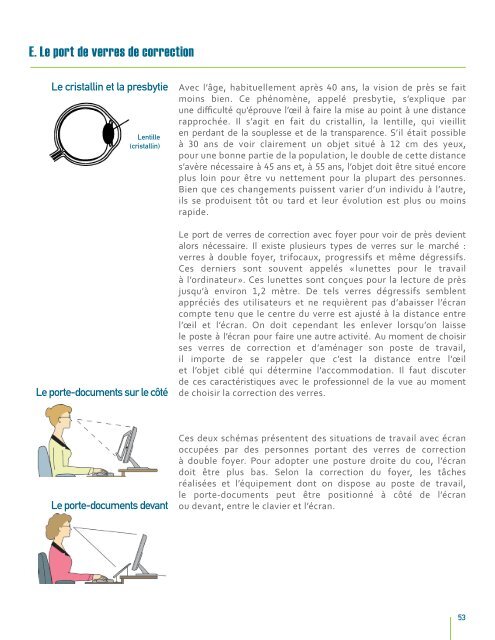 Ergonomie-Travail de bureau avec Ã©cran de visualisation - cgsst