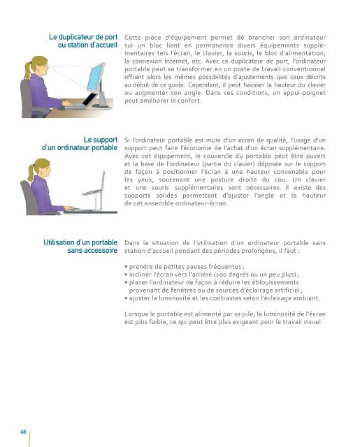 Ergonomie-Travail de bureau avec Ã©cran de visualisation - cgsst