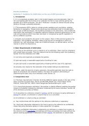 Guideline for Arbitrators on the use of ADR procedures 1 ...