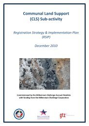 (CLS) Sub-activity Registration Strategy ... - MCA Namibia