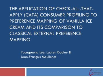 The application of check-all-that-apply consumer profiling to ...