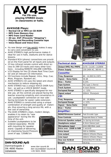 DAN-SOUND ApS - DAN-SOUND Entrance page