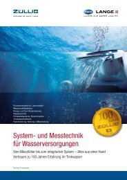 System- und Messtechnik für Wasserversorgungen - Zuellig AG