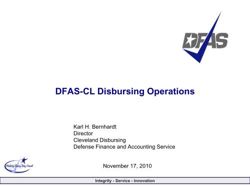 Dfas Cl Disbursing Operations Aga Cleveland Website