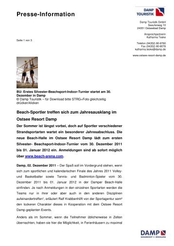 6 Free Magazines From Ostsee Resort Damp De