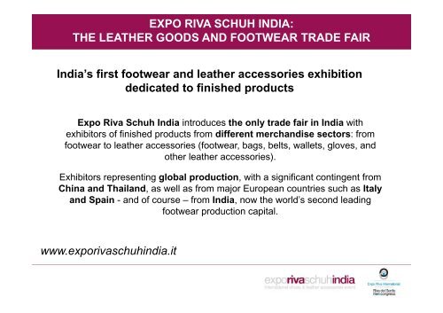 EXPO RIVA SCHUH INDIA