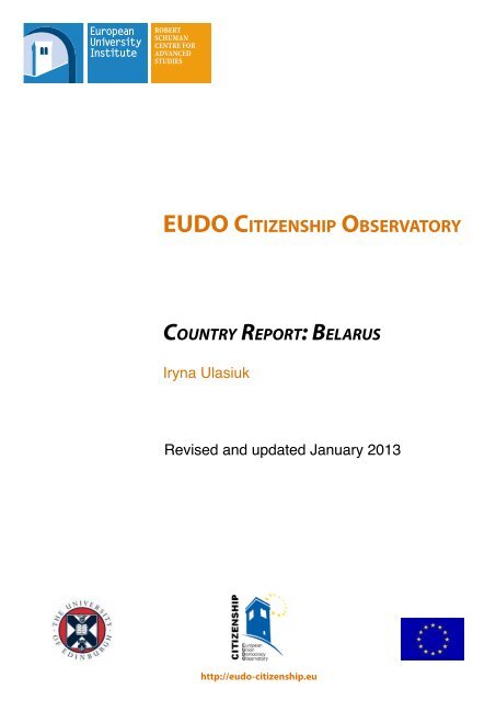 Belarus updated November 2012 - EUDO Citizenship