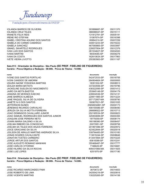 A Fundação para o Desenvolvimento da UNESP - FUNDUNESP ...