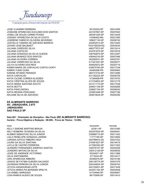 A Fundação para o Desenvolvimento da UNESP - FUNDUNESP ...