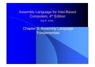 Assembly Language for Intel-Based Computers, 4th Edition Chapter 3