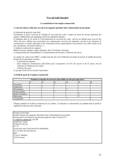 Management et gestion des unitÃ©s commerciales - Editions BrÃ©al