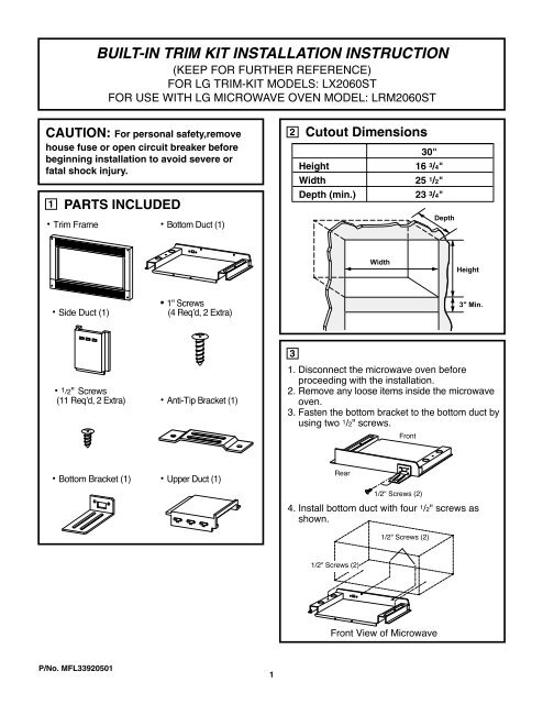 How to Install a Built-In Microwave