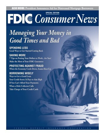 Managing Your Money In Good Times And Bad - FDIC