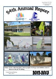 2012-2013 - Albury-Wodonga Yacht Club - Yachting Australia