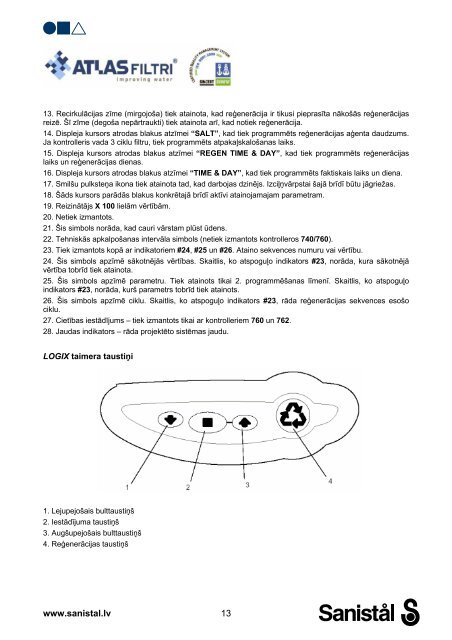 Atlas Filtri automÄtiskÄ Å«dens mÄ«kstinÄÅ¡anas iekÄrta ar ... - Sanistal