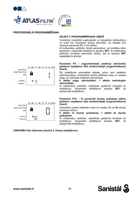 Atlas Filtri automÄtiskÄ Å«dens mÄ«kstinÄÅ¡anas iekÄrta ar ... - Sanistal