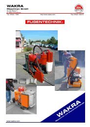 und Fugentechnik - Wakra Maschinen GmbH