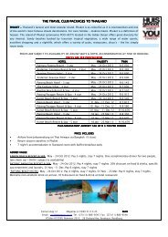 the travel cl the travel club packages to thailand ub packages to - YOU