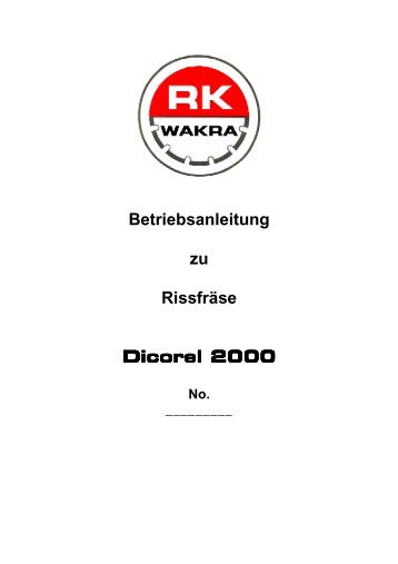 Dicorel 2000 - Wakra Maschinen GmbH