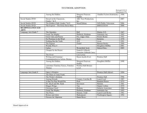 agenda regular business meeting wr satz school library - Holmdel