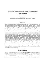 re-entry prediction and on-ground risk assessment - Aerospace ...