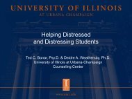 Helping Distressed and Distressing Students - The Graduate ...