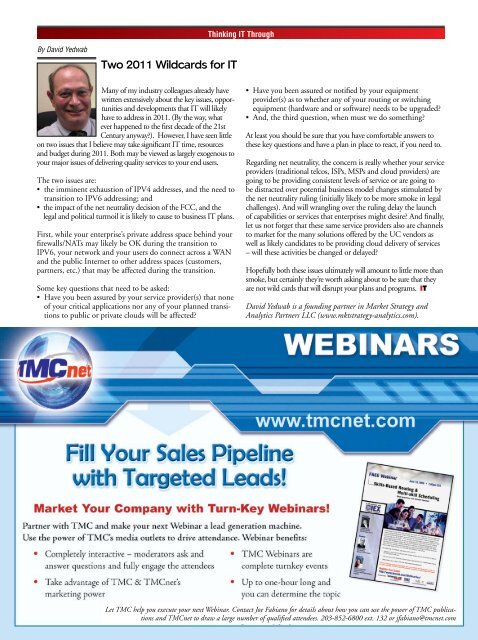 service provider news - TMC's Digital Magazine Issues