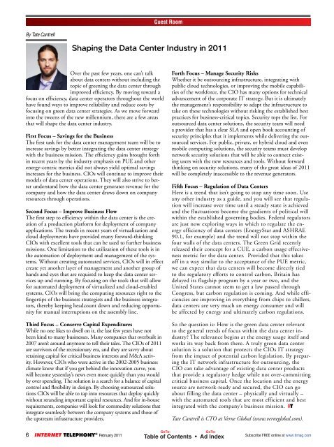 service provider news - TMC's Digital Magazine Issues