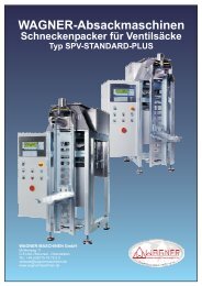 SPV-STANDARD-PLUS - WAGNER Maschinen GmbH