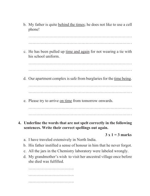 Student's Book 7 Unit Test 1