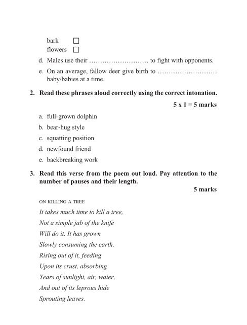 Student's Book 7 Unit Test 1