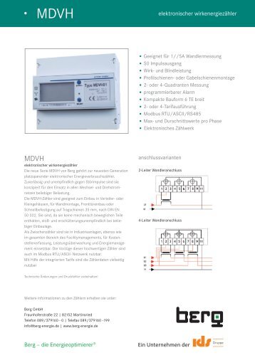 MDVH Datenblatt - Berg