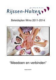 Beleidsplan Wmo 2011-2014 - Gemeente Rijssen-Holten