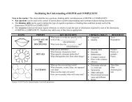 Facilitating the Understanding of DEPTH and COMPLEXITY