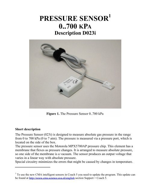 PRESSURE SENSOR 0..700 KPA