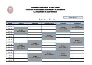 horarios - Facultad de Ingeniería Eléctrica y Electrónica