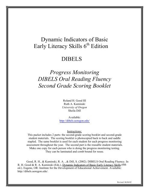 Progress Monitoring DIBELS Oral Reading Fluency Second Grade progress-monitoring-dibels-oral-reading-fluency-second-grade