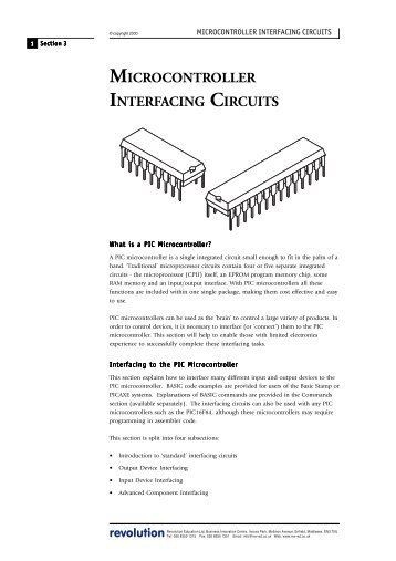 MICROCONTROLLER INTERFACING CIRCUITS