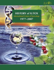 HISTORY of IUTOX 1977–2007